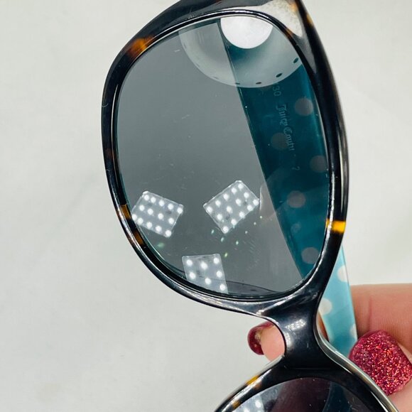 Juicy Couture Womens Tortoise & Polka Dot Sunglasses Frame 54/16 - Picture 14 of 15